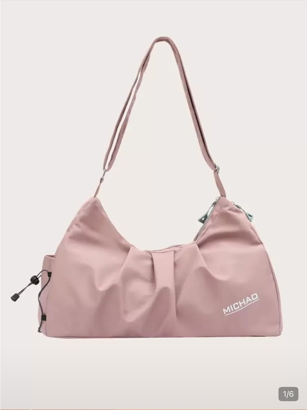 SHEIN Mauve Pink Shoulder Bag with Adjustable Strap